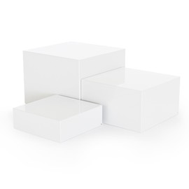 NEETBU Metal Display Stands for Buffet Table - Black & White Cake Risers, Cupcake Stand for Wedding, Party, Catering Supplies, Elegant Food Risers for Display