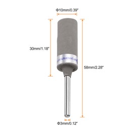 QUARKZMAN 5 Pieces 7000 Grit Sandpaper Rolls, 3mm Shank Sanding Drums, Sleeves, Cylinder Grinding Head for Woodworking, Glass, Metal, Polishing