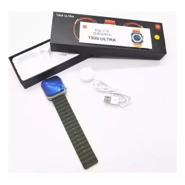 Gomia Smartwatch Reloj Deportivo T900 Ultra Carga Inalámbrica 49mm Caja Negro