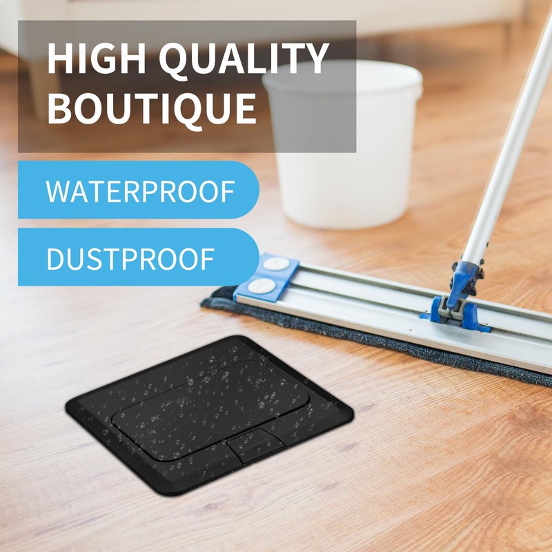 Vagueior Pop-Up Floor Box Kit, Waterproof Electrical Outlet Cover Box,