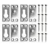 ONEBO 4 Sets Bed Frame Connectors, Bed Hook Fasteners, Rail
