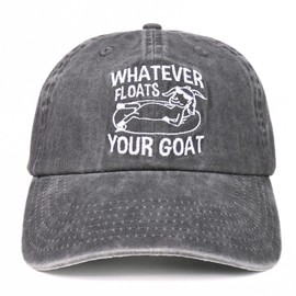 InnoBeta Goat Gifts for Goat Lovers, Embroidered Cap, Adjustable Hat Gifts Accessory for Birthday & Christmas Grey