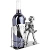 BRUBAKER Flaschenhalter Liebespaar Metall Skulptur Geschenk mit Geschenkkarte