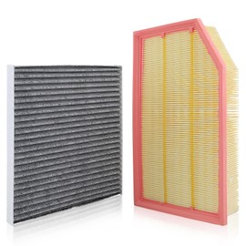 AUTOKAY Cabin and Engine Air Filter Combo Set Fits for Jeep Wrangler 2.0L 3.6L 2018-2024, for Gladiator 3.6L 2020-2023, Replace OEM 68301863AA & 68257030AA