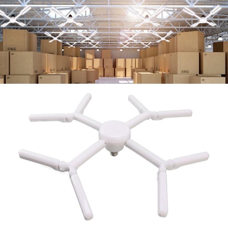 80W LED Garage Ceiling Light E27 Deformable LED Garage Light