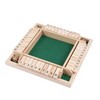 Wooden Shut The Box Dice Game for 4 Players -
