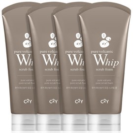 C2Y 화산송이 모공 스크럽 폼 120ml X 4개 대용량 다구성 특가 C2Y Volcanic Pumice Pore Scrub Foam 120ml X 4 Pack Large Capacity Multi-Purpose Special Offer