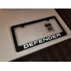 Custom Reflectivd Defender License Plate Frame Real Carbon Fiber W/