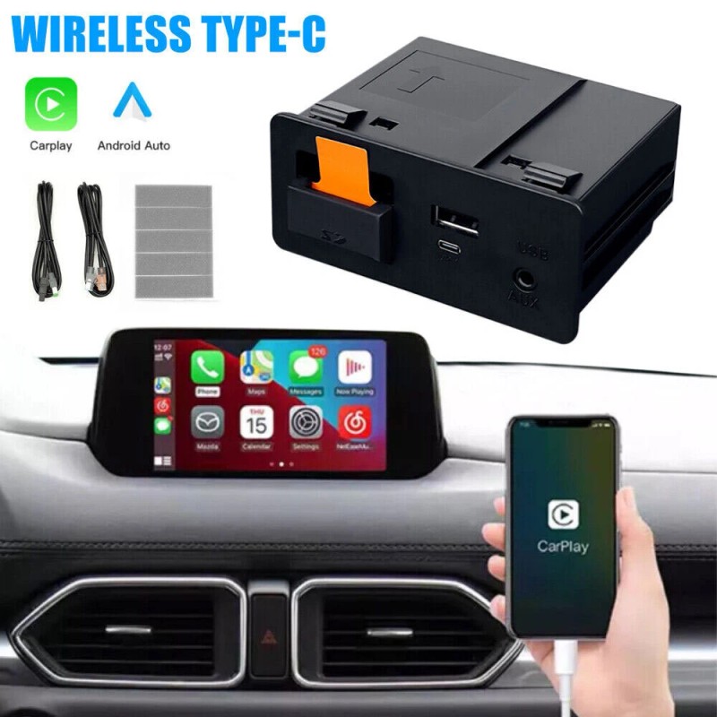 flashlight-6 Wireless Carplay Android Auto Retrofit Kit For Mazda 3