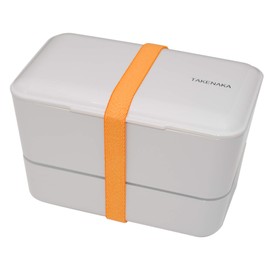 TAKENAKA Bento Bite Dual de lonchera Bento de estilo japonés ecológico y sostenible (gris champaña)