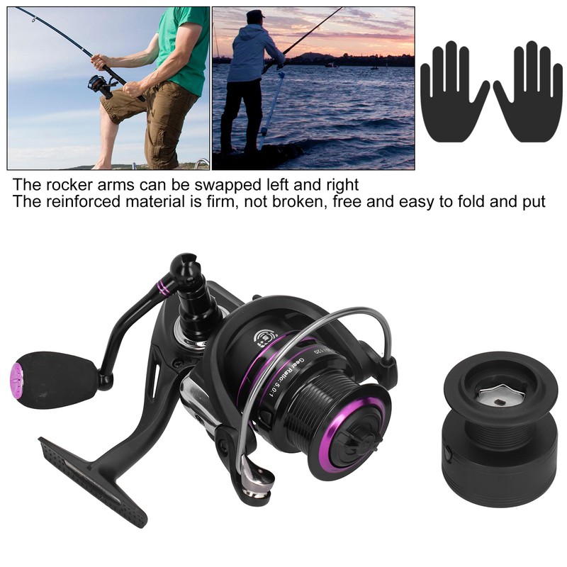 Stainless Steel Bearing Fishing Spinning Reel Left/Right Handle Fishing Wheel