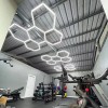 Hexagon Garage Light 6500K LED Hexagon Lights 144W for Warehouse