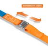 Alubox Lashing Strap with Clamping Lock 25 mm Wide Orange