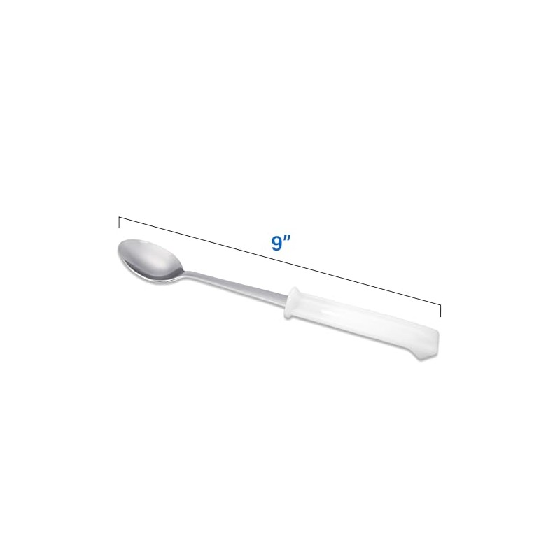 Rehabilitation Advantage Long Teaspoon with Lightweight Plastic Handle