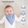 Susurration Susurration Muslin Baby Drool Bibs 6Pack Soft Triangular Adjustable