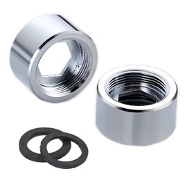 Book Faucet Adapter, Transfer 24mm NPT Female Thread to Female Thread, Tap Connector Aerator for Bathroom Kitchen Water Filter Adapter (24mm Female Thread to 24mm Female Thread)