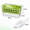 Ice Cube Trays with Storage Bin, 84 Cubes Ice Maker