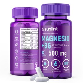 Suplemento Citrato de Magnesio 200 MG con Vitamina B6 | Apoyo para Nervios, Músculos y Metabolismo | Suplemento Vegano para el Alivio del Estrés para Mujeres y Hombres | Hecho en Holanda | 90 Cápsulas