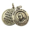 Catholic Saints Silver Toned Base Patron of Heart Disease Saint