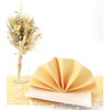 50 Apartina Napkins Fabric-Like Airlaid, Plain, Light Ochre Yellow, Size