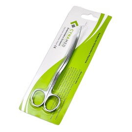 Applique Scissors 5" With Duckbill Edge Shaped Paddle Machine Embroidery Double Curved Scissors 6" For Art,Crafting, Fabric,Needlework Embroidery (Curved Embroidery Scissors 6")