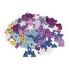 Rayher 30230000 Moosgummi Märchen Mix Glitter, 3 - 4 cm,