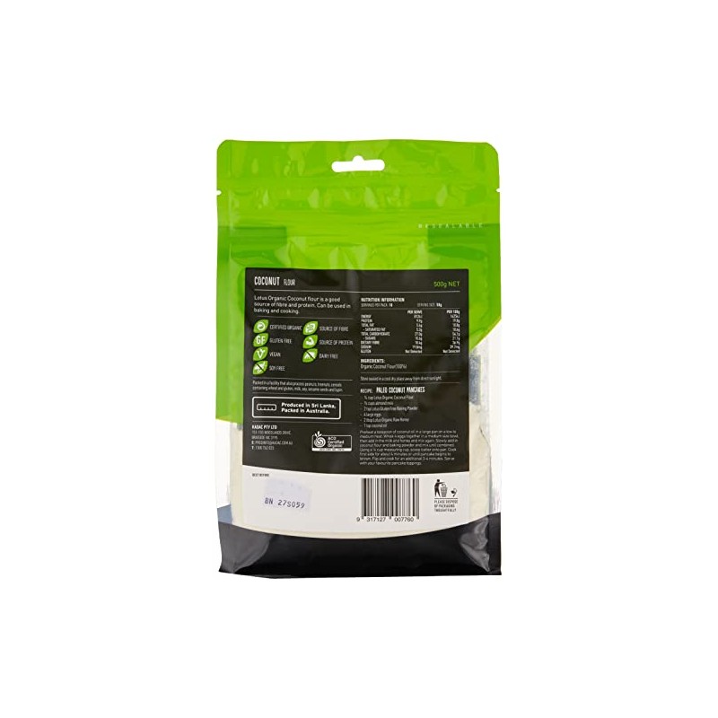 Lotus Organic Coconut Flour, 500 g