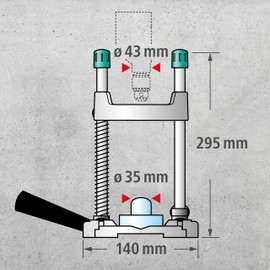 Wolfcraft 4522 Tec Mobil Drill Stand