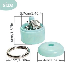 Lyfengdeam 2 Pcs Creative Mini Jewelry Storage Box Portable Travel Ring Necklace Bracelet Earrings Organizer Fashion Keychain Container Gifts (Black)