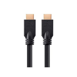 Monoprice HDMI Cable - 50 Feet - Black (No Logo) High Speed, 1080p@60Hz, 10.2Gbps, 24AWG, CL2, Compatible with UHD TV and More - Commercial Series