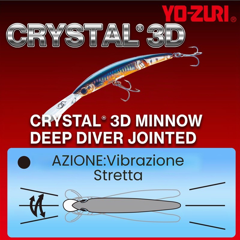 Yo-Zuri - Esca Artificiale snodata a Forma di alborella in