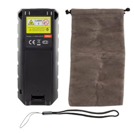 GTSE Laser Distance Meter 100M/328ft, 2 Bubble Levels, Portable Digital Distance Measure Tool, LCD Display (Battery Included)