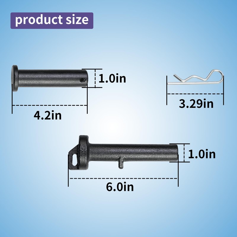 A65-6008 Tow Hook Hitch Pin and A65-6007 Frame Pins Compatible