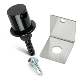 Baieasy Remote Mount Fuel Tank Vent Valve Kit, 5/16" Barb Rollover Check Valve with Bracket, Detachable Vent Line Replacement, Compatible with 19-175 Upgrade – Black