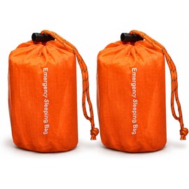 NovaMedic Emergency Sleeping Bag – 84"x36" Thermal Mylar Survival Bivy Sack – Waterproof, Lightweight & Compact Emergency Blanket for Camping, Hiking,