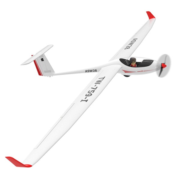 VOLANTEXRC RC Glider Airplane ASW28 Electric RC Sailplane 2.6m Wingspan & Plastic Unibody Fuselage Brushless PNP Version with Power Brushless Motor NO Remote NO Battery (759-1 PNP)