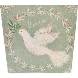 10 Religious Christian Christmas Cards - Square Cards ((22020) Doves & Church)