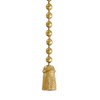 B&P Lamp® Antique Style Tassel Pull Chain, Antique Brass Finish