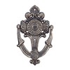 Relaxdays Antique Knocker, Cast Iron, Embellished, for Front Door, HxWxD: