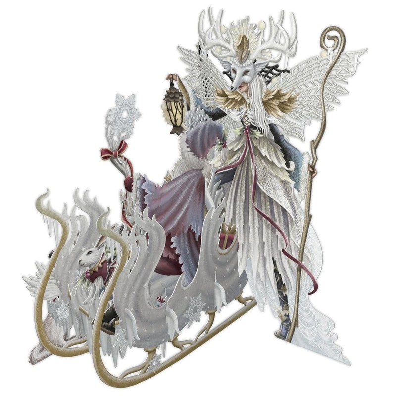 PAPER D'ART - SNOW QUEEN SLEIGH - 3D POP UP