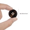 Septe 10Pcs 1 Inch Real Horn Buttons,Coat,Blazer Buttons Replacement (25mm,