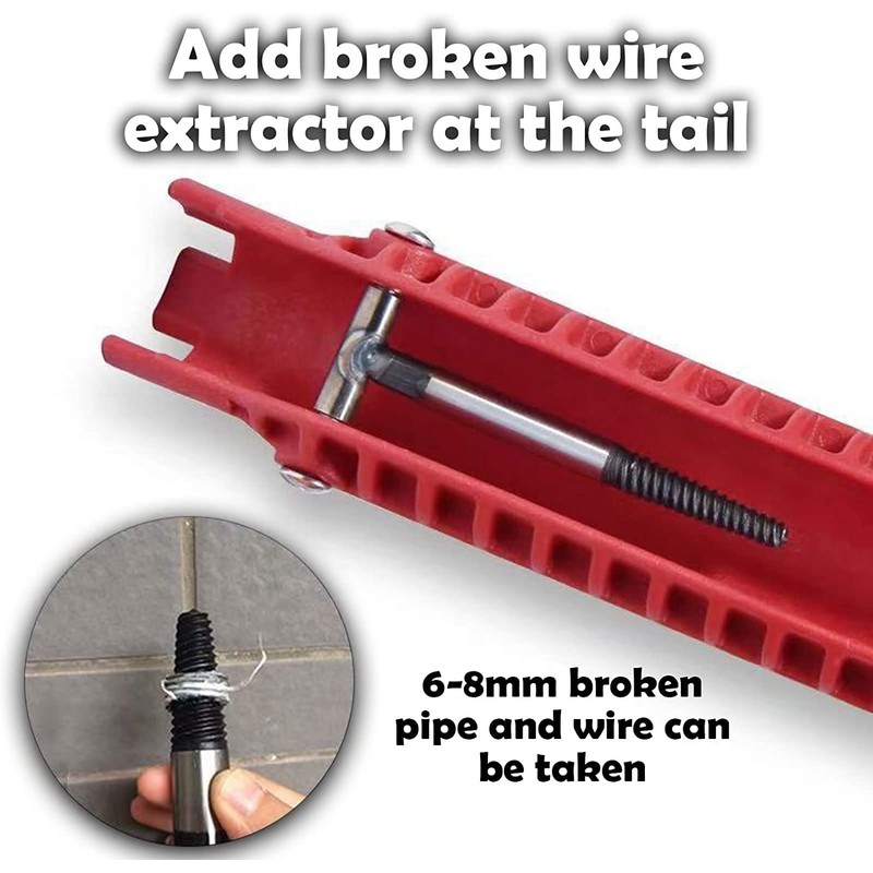 8-in-1 Tap Pipe Wrench, Installer Tool Pipe Wrench, Sink Faucet