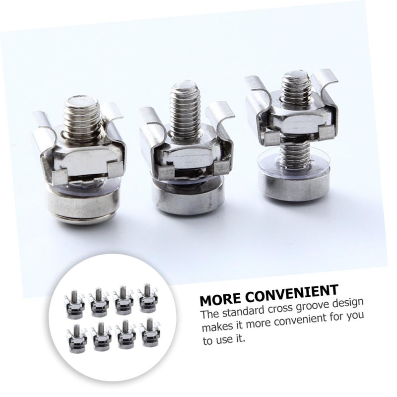 Healeved 50sets Cabinet Mounting Screw Set Square Hole Screws for