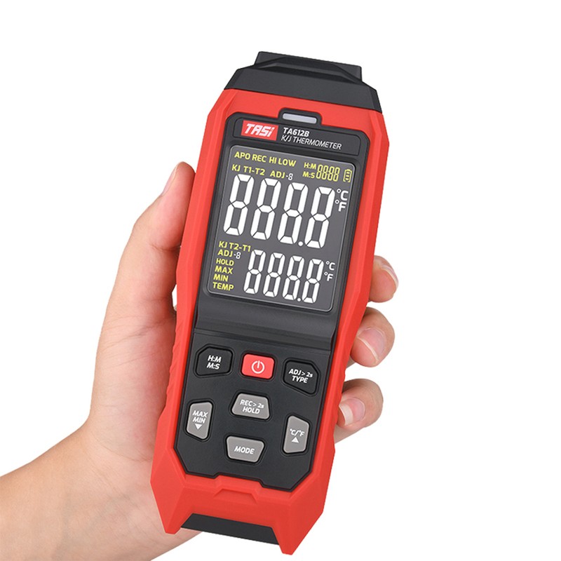 TASI TA612B 2 Channels K/ J Type Thermocouple Thermometer -200~1372℃/