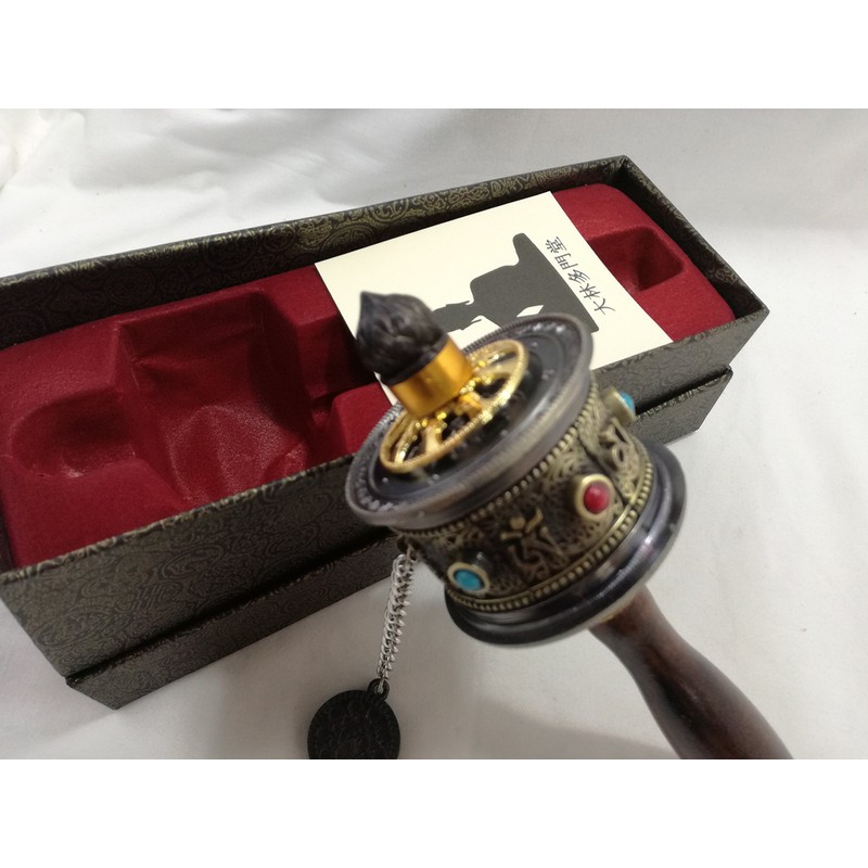 WHEEL Historic Tibet (Tibetan Buddhist) Tumbled Through Charger manikoro Law