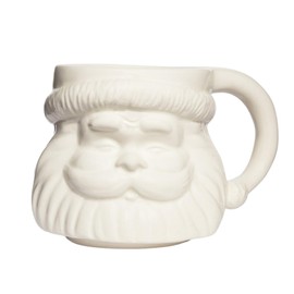 Sweet Water Decor Santa Face Christmas Mugs - 15Oz Santa Mug Hot and Cold Holiday Drinkware Christmas Gift - Christmas Decoration Holiday Mugs - Christmas Presents Ceramic Mugs