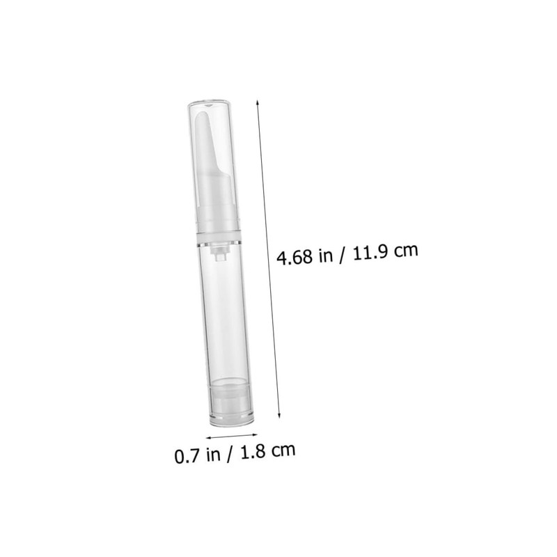 SAFIGLE 10pcs Airless Pump Bottles Refillable Vacuum Container for Eye