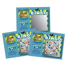 My Scratch Offs 50 Pack Puppy Dog Scratch Off Bingo Card Party Favors for Animal Lovers (Dog Bingo)
