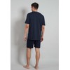 Götzburg Men's Short Pyjamas, 100% Natural Cotton - navy Not