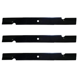 Set of 3 New Notched Mower Blade Fits Bobcat, Fits Ferris, Fits Husqvarna Dixon 3 for 74" Cut Models Interchangeable with 112111-04, 112111-04, 11211104, 22476, 42139B, 5022476, 5022476S, 5102227,